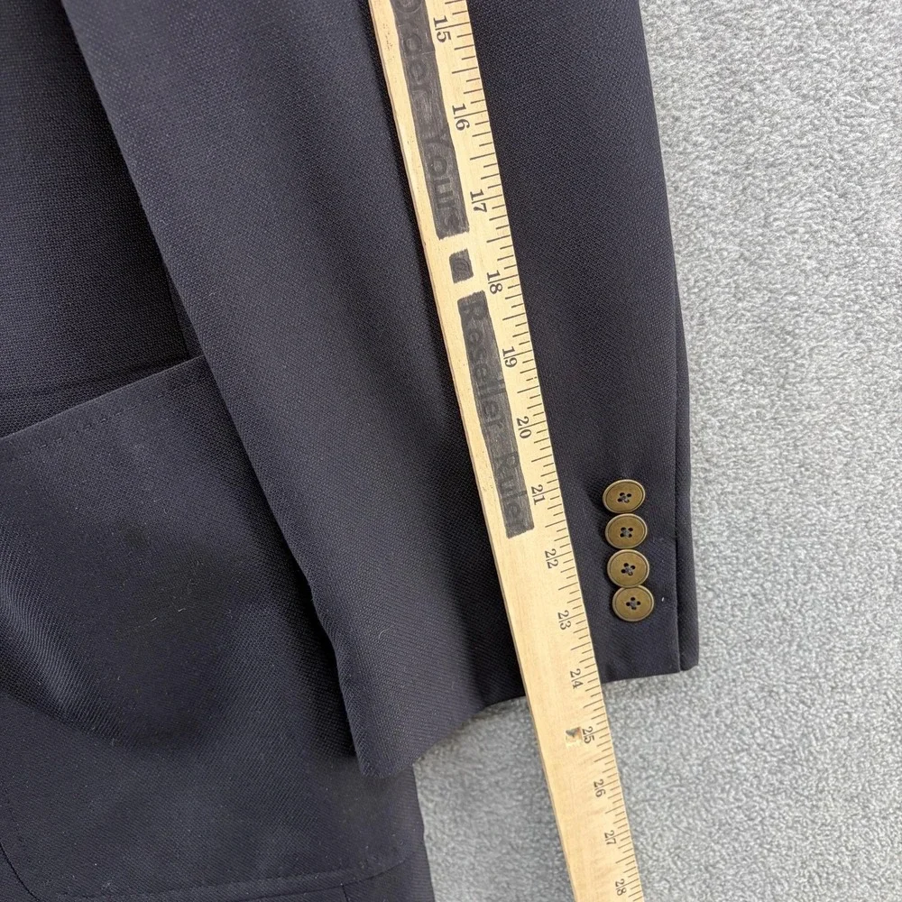 Bills Khakis Blazer Mens 44R Blue Wool Silk Mohair Sport Coat USA Jacket Preppy